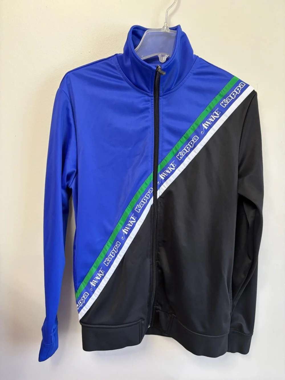 Kappa x Awake‎ NY Eldred Track Jacket Blue Black Size Medium